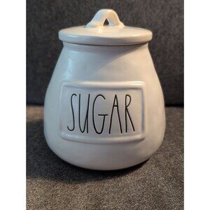 Rae Dunn Sugar Canister Artisan Collection White Ceramic With Lid